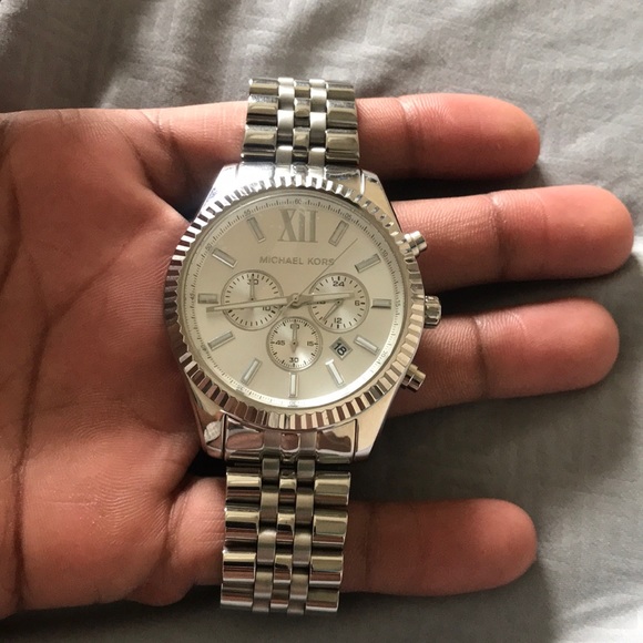 Michael Korda Lexington Silver Tone Watch - Picture 3 of 3